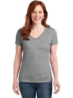 Hanes Ladies Nano-T Cotton V-Neck T-Shirt -Thread Logic Store Hanes Ladies Nano T Cotton V Neck T Shirt 19