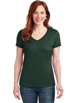 Hanes Ladies Nano-T Cotton V-Neck T-Shirt -Thread Logic Store Hanes Ladies Nano T Cotton V Neck T Shirt 7