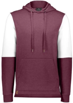 Holloway Ivy League Team Hoodie -Thread Logic Store Holloway Ivy League Team Hoodie Maroon HeatherWhite 2XL 19