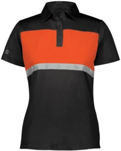 Holloway Ladies Prism Bold Polo -Thread Logic Store Holloway Ladies Prism Bold Polo BlackOrange 2XL 4