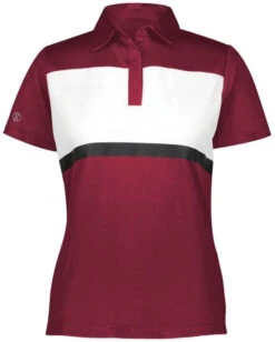 Holloway Ladies Prism Bold Polo -Thread Logic Store Holloway Ladies Prism Bold Polo CardinalWhite 2XL 16