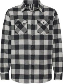 Independent Trading Co. Flannel Shirt 27 Independent Trading Co. Flannel Shirt -Thread Logic Store Independent Trading Co Flannel Shirt Grey HeatherBlack XS 7