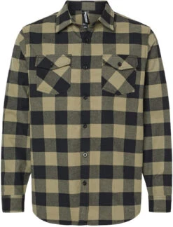 Independent Trading Co. Flannel Shirt 33 Independent Trading Co. Flannel Shirt -Thread Logic Store Independent Trading Co Flannel Shirt OliveBlack XS 13
