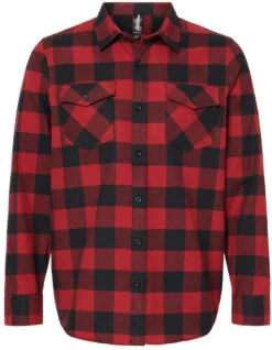 Independent Trading Co. Flannel Shirt 39 Independent Trading Co. Flannel Shirt -Thread Logic Store Independent Trading Co Flannel Shirt RedBlack XS 19