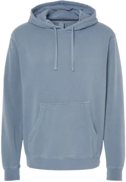 OUTLET-Independent Trading Co. Heavyweight Pigment-Dyed Hooded Sweatshirt -Thread Logic Store Independent Trading Co Heavyweight Pigment Dyed Hooded Sweatshirt Pigment Slate Blue S 19