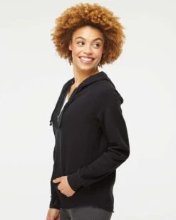 Independent Trading Co. Ladies California Wave Wash Full-Zip Hooded Sweatshirt  -Thread Logic Store Independent Trading Co Ladies California Wave Wash Full Zip Hooded Sweatshirt 11