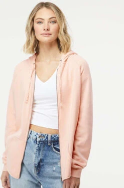 Independent Trading Co. Ladies California Wave Wash Full-Zip Hooded Sweatshirt  -Thread Logic Store Independent Trading Co Ladies California Wave Wash Full Zip Hooded Sweatshirt 16