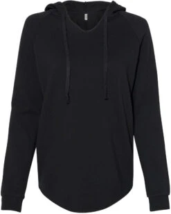 OUTLET-Independent Trading Co. Ladies Lightweight California Wave Wash Hooded Sweatshirt -Thread Logic Store Independent Trading Co Ladies Lightweight California Wave Wash Hooded Sweatshirt Black XS 7