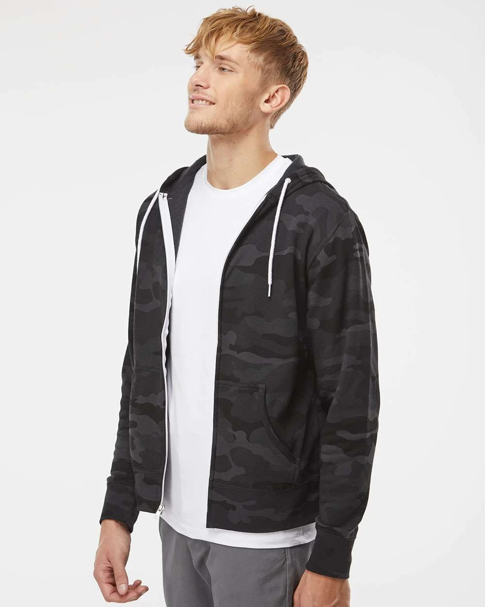 OUTLET-Independent Trading Co. Lightweight Full-Zip Hooded Sweatshirt 13 OUTLET-Independent Trading Co. Lightweight Full-Zip Hooded Sweatshirt - Image 13