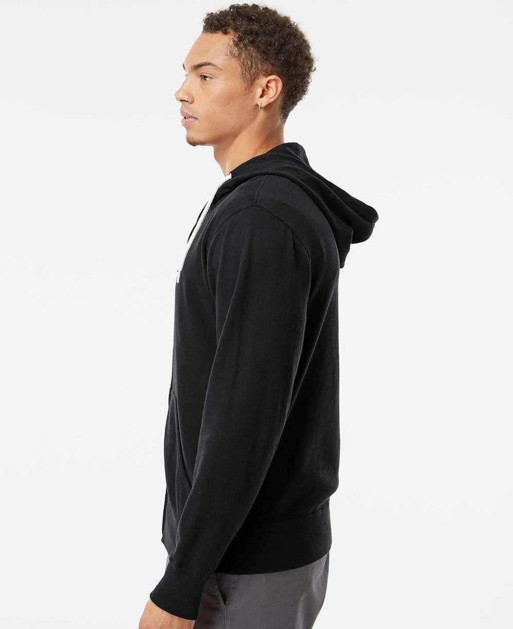 OUTLET-Independent Trading Co. Lightweight Full-Zip Hooded Sweatshirt 7 OUTLET-Independent Trading Co. Lightweight Full-Zip Hooded Sweatshirt - Image 7