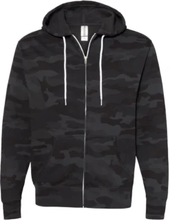 OUTLET-Independent Trading Co. Lightweight Full-Zip Hooded Sweatshirt 28 OUTLET-Independent Trading Co. Lightweight Full-Zip Hooded Sweatshirt -Thread Logic Store Independent Trading Co Lightweight Full Zip Hooded Sweatshirt Black Camo S 7