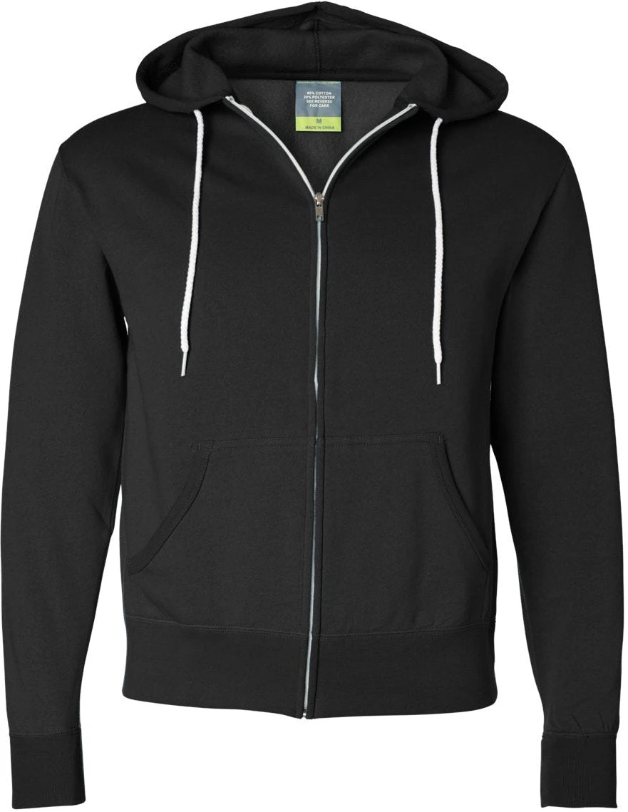 OUTLET-Independent Trading Co. Lightweight Full-Zip Hooded Sweatshirt 3 OUTLET-Independent Trading Co. Lightweight Full-Zip Hooded Sweatshirt - Image 3