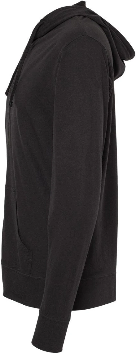 Independent Trading Co. Lightweight Jersey Full-Zip Hooded T-Shirt 16 Independent Trading Co. Lightweight Jersey Full-Zip Hooded T-Shirt - Image 16