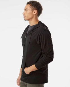 Independent Trading Co. Lightweight Jersey Full-Zip Hooded T-Shirt 37 Independent Trading Co. Lightweight Jersey Full-Zip Hooded T-Shirt -Thread Logic Store Independent Trading Co Lightweight Jersey Full Zip Hooded T Shirt 17