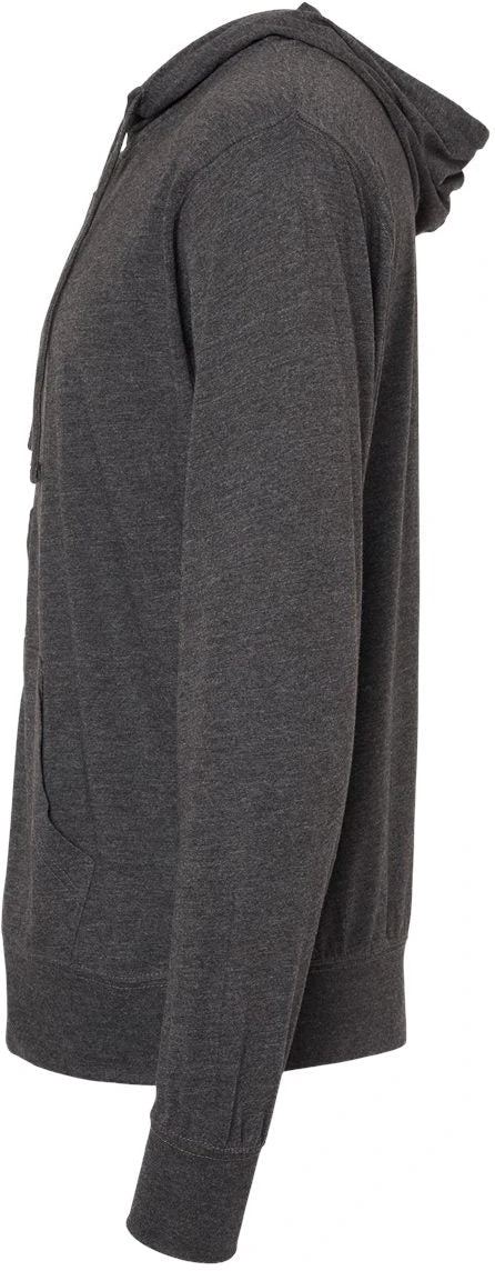 Independent Trading Co. Lightweight Jersey Full-Zip Hooded T-Shirt 10 Independent Trading Co. Lightweight Jersey Full-Zip Hooded T-Shirt - Image 10