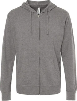Independent Trading Co. Lightweight Jersey Full-Zip Hooded T-Shirt 39 Independent Trading Co. Lightweight Jersey Full-Zip Hooded T-Shirt -Thread Logic Store Independent Trading Co Lightweight Jersey Full Zip Hooded T Shirt Gunmetal Heather XL 19