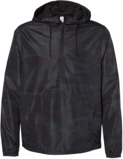 Independent Trading Co. Lightweight Windbreaker Pullover Jacket 39 Independent Trading Co. Lightweight Windbreaker Pullover Jacket -Thread Logic Store Independent Trading Co Lightweight Windbreaker Pullover Jacket Black Camo S 19