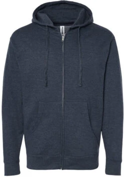 OUTLET-Independent Trading Co. Midweight Full-Zip Hooded Sweatshirt  -Thread Logic Store Independent Trading Co Midweight Full Zip Hooded Sweatshirt Classic Navy Heather S 19 ad04dfba 4b72 4b06 a016 5fac14bcf26b