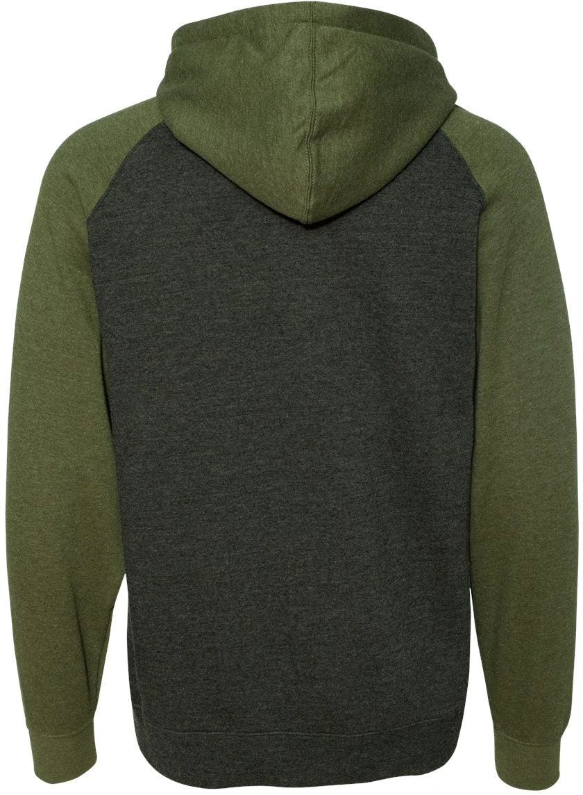 Independent Trading Co. Raglan Hooded Sweatshirt 3 Independent Trading Co. Raglan Hooded Sweatshirt - Image 3