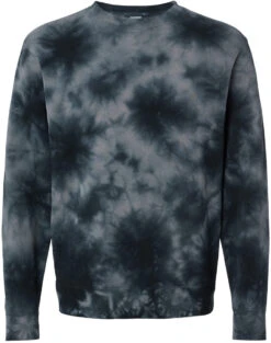 Independent Trading Co. Unisex Midweight Tie-Dyed Sweatshirt -Thread Logic Store Independent Trading Co Unisex Midweight Tie Dyed Sweatshirt Tie Dye Black S 7