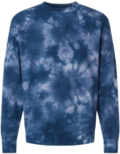 Independent Trading Co. Unisex Midweight Tie-Dyed Sweatshirt -Thread Logic Store Independent Trading Co Unisex Midweight Tie Dyed Sweatshirt Tie Dye Navy S 19