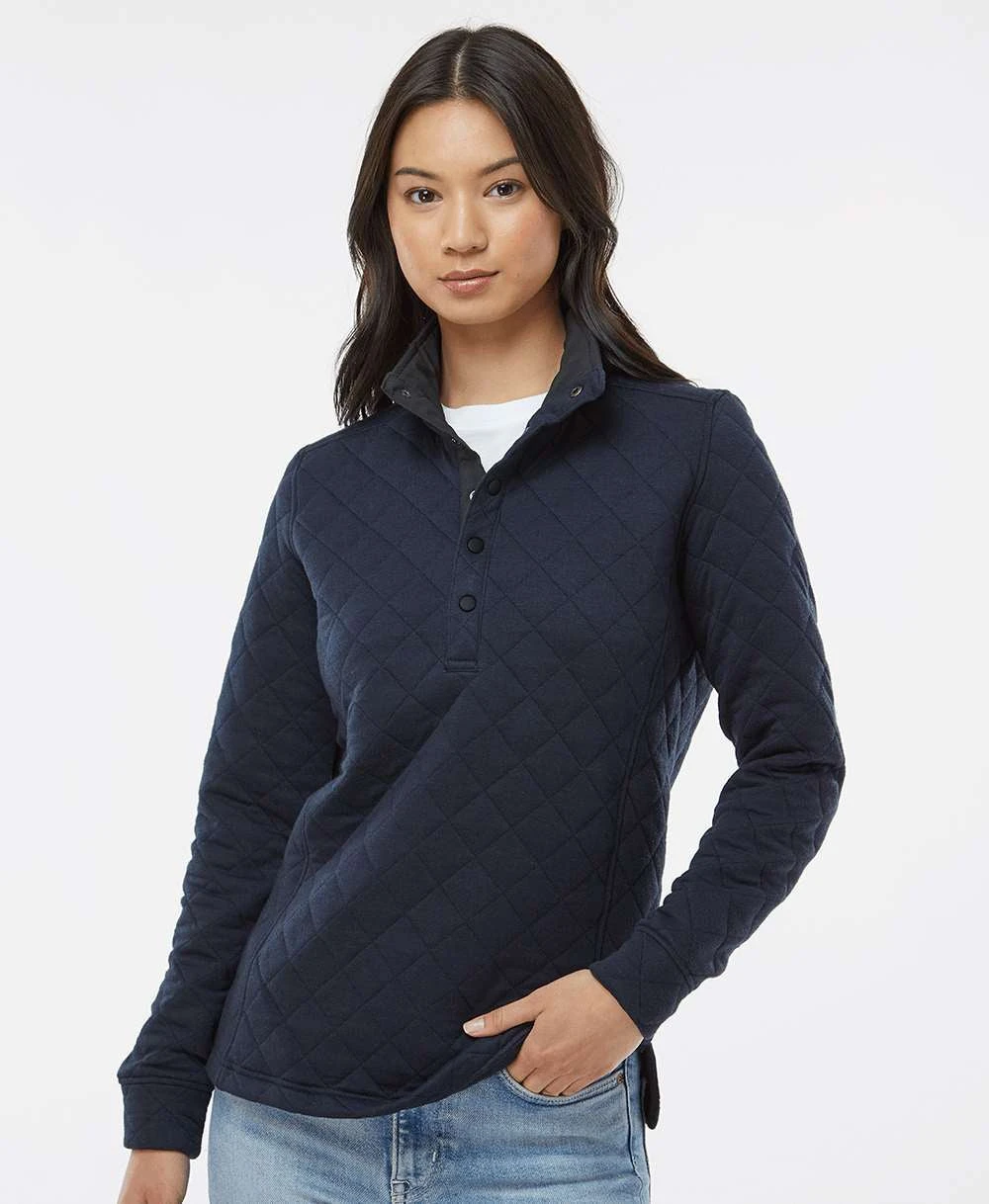 J America Ladies Quilted Snap Pullover 11 J America Ladies Quilted Snap Pullover - Image 11
