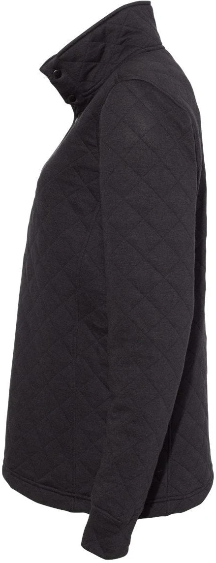 J America Ladies Quilted Snap Pullover 4 J America Ladies Quilted Snap Pullover - Image 4