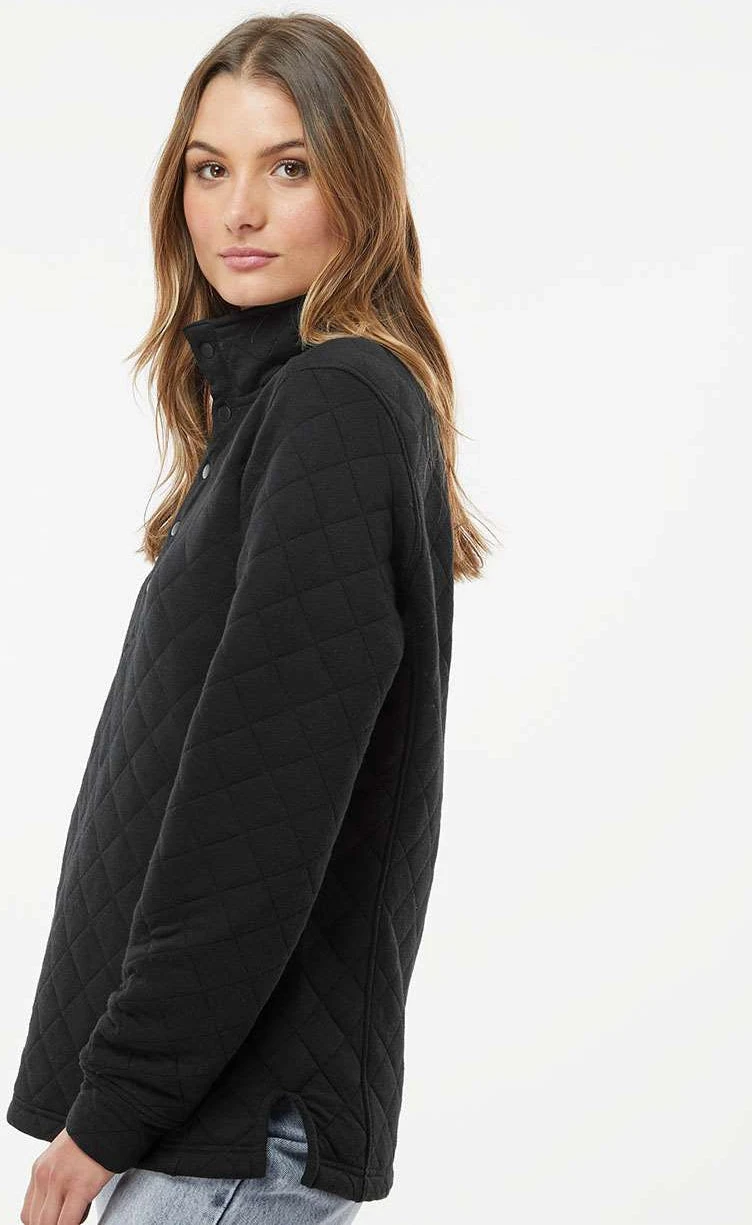 J America Ladies Quilted Snap Pullover 6 J America Ladies Quilted Snap Pullover - Image 6