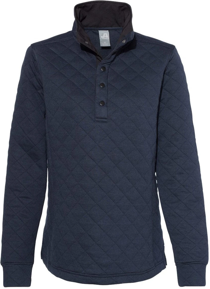 J America Ladies Quilted Snap Pullover 8 J America Ladies Quilted Snap Pullover - Image 8