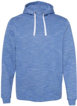 J America Mélange Fleece Hooded Sweatshirt 14 J America Mélange Fleece Hooded Sweatshirt -Thread Logic Store J America Melange Fleece Hooded Sweatshirt Royal S 4