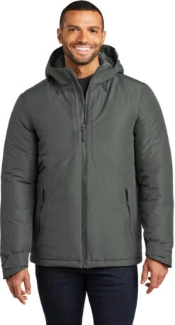 Port Authority Venture Waterproof Insulated Jacket 26 Port Authority Venture Waterproof Insulated Jacket -Thread Logic Store J362 greysmoke model front