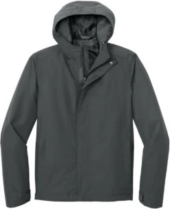 Port Authority C-FREE Rain Jacket -Thread Logic Store J714 greysteel flat front