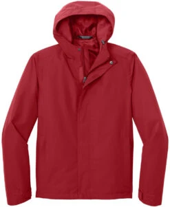 Port Authority C-FREE Rain Jacket -Thread Logic Store J714 richred flat front