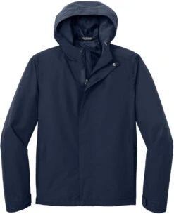 Port Authority C-FREE Rain Jacket -Thread Logic Store J714 truenavy flat front