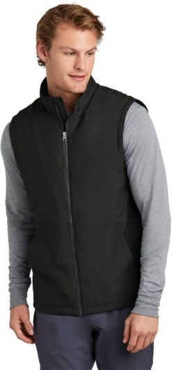 Sport-Tek Insulated Vest -Thread Logic Store JST57 black model front