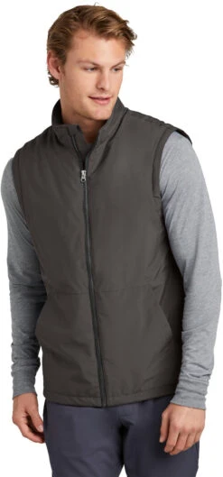 Sport-Tek Insulated Vest -Thread Logic Store JST57 graphite model front