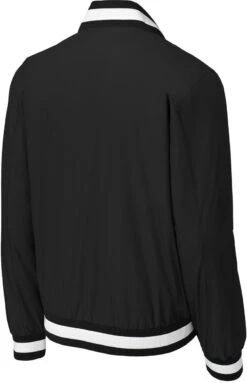 Sport-Tek Insulated Varsity Jacket -Thread Logic Store JST58 black form back