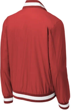 Sport-Tek Insulated Varsity Jacket -Thread Logic Store JST58 deepred form back