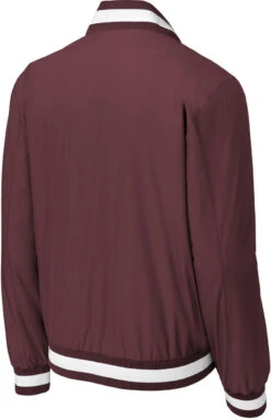 Sport-Tek Insulated Varsity Jacket -Thread Logic Store JST58 maroon form back