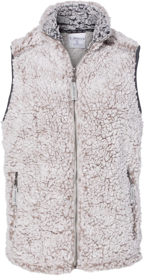 J. America Women’s Epic Sherpa Full-Zip Vest 5 J. America Women’s Epic Sherpa Full-Zip Vest - Image 5