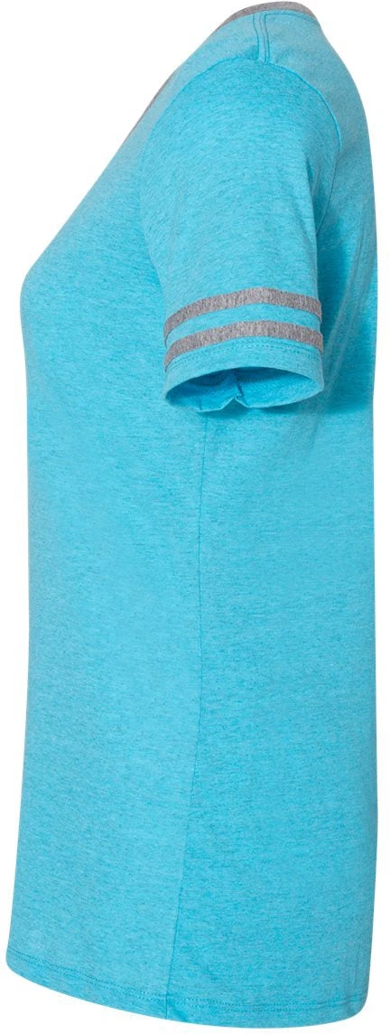 Jerzees Ladies Varsity Triblend V-Neck T-Shirt 7 Jerzees Ladies Varsity Triblend V-Neck T-Shirt - Image 7