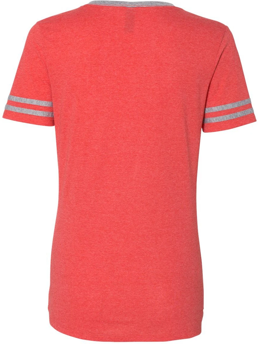 Jerzees Ladies Varsity Triblend V-Neck T-Shirt 9 Jerzees Ladies Varsity Triblend V-Neck T-Shirt - Image 9