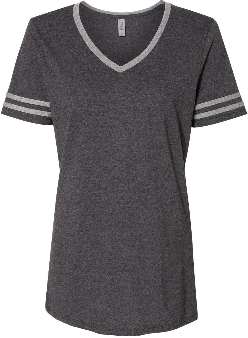 Jerzees Ladies Varsity Triblend V-Neck T-Shirt 2 Jerzees Ladies Varsity Triblend V-Neck T-Shirt - Image 2