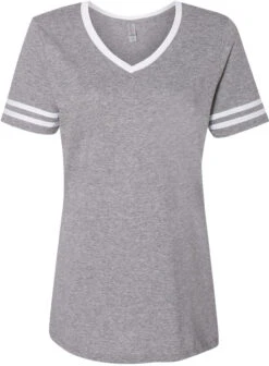 Jerzees Ladies Varsity Triblend V-Neck T-Shirt 32 Jerzees Ladies Varsity Triblend V-Neck T-Shirt -Thread Logic Store Jerzees Ladies Varsity Triblend V Neck T Shirt OxfordWhite S 13
