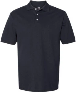Jerzees Ringspun Cotton Piqué Polo Shirt -Thread Logic Store Jerzees Ringspun Cotton Pique Polo Shirt Black S 4
