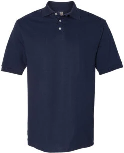 Jerzees Ringspun Cotton Piqué Polo Shirt -Thread Logic Store Jerzees Ringspun Cotton Pique Polo Shirt J Navy S 16