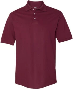 Jerzees Ringspun Cotton Piqué Polo Shirt -Thread Logic Store Jerzees Ringspun Cotton Pique Polo Shirt Maroon S 10