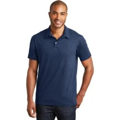 CLOSEOUT - Port Authority Meridian Cotton Blend Polo 7 CLOSEOUT - Port Authority Meridian Cotton Blend Polo -Thread Logic Store K577 estateblue model front 052016