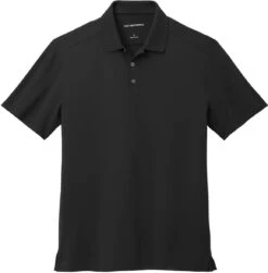 Port Authority City Stretch Flat Knit Polo 34 Port Authority City Stretch Flat Knit Polo -Thread Logic Store K683 BLACK Flat Front
