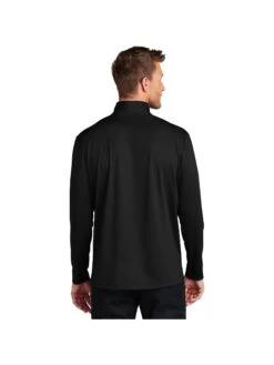 Port Authority C-FREE Double Knit 1/4-Zip 37 Port Authority C-FREE Double Knit 1/4-Zip -Thread Logic Store K880 DEEPBLACK Model Back